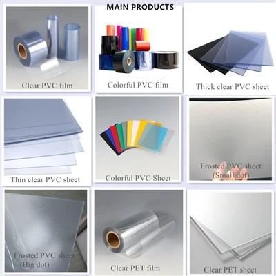 PVC (polivinilo chloridas) ir PET (polietileno tereftalatas)